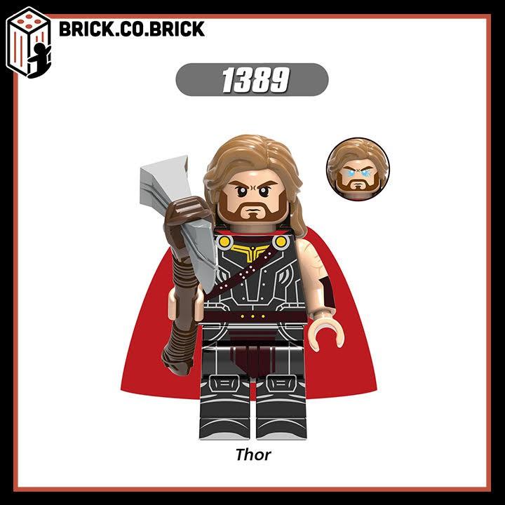 Xếp hình Lắp Ráp Đồ chơi Carter Groot End Game Game Siêu Anh Hùng Captain Thor Loki X0273