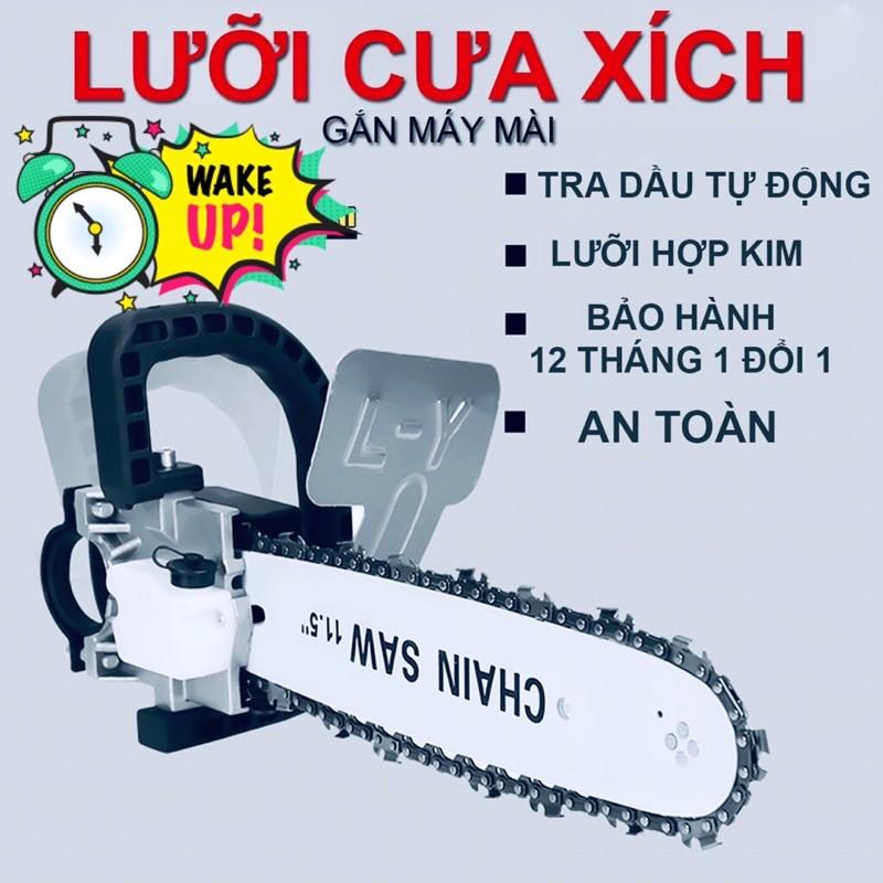 Lưỡi cưa xích lắp máy mài ( bộ cưa gỗ gắn máy mài)