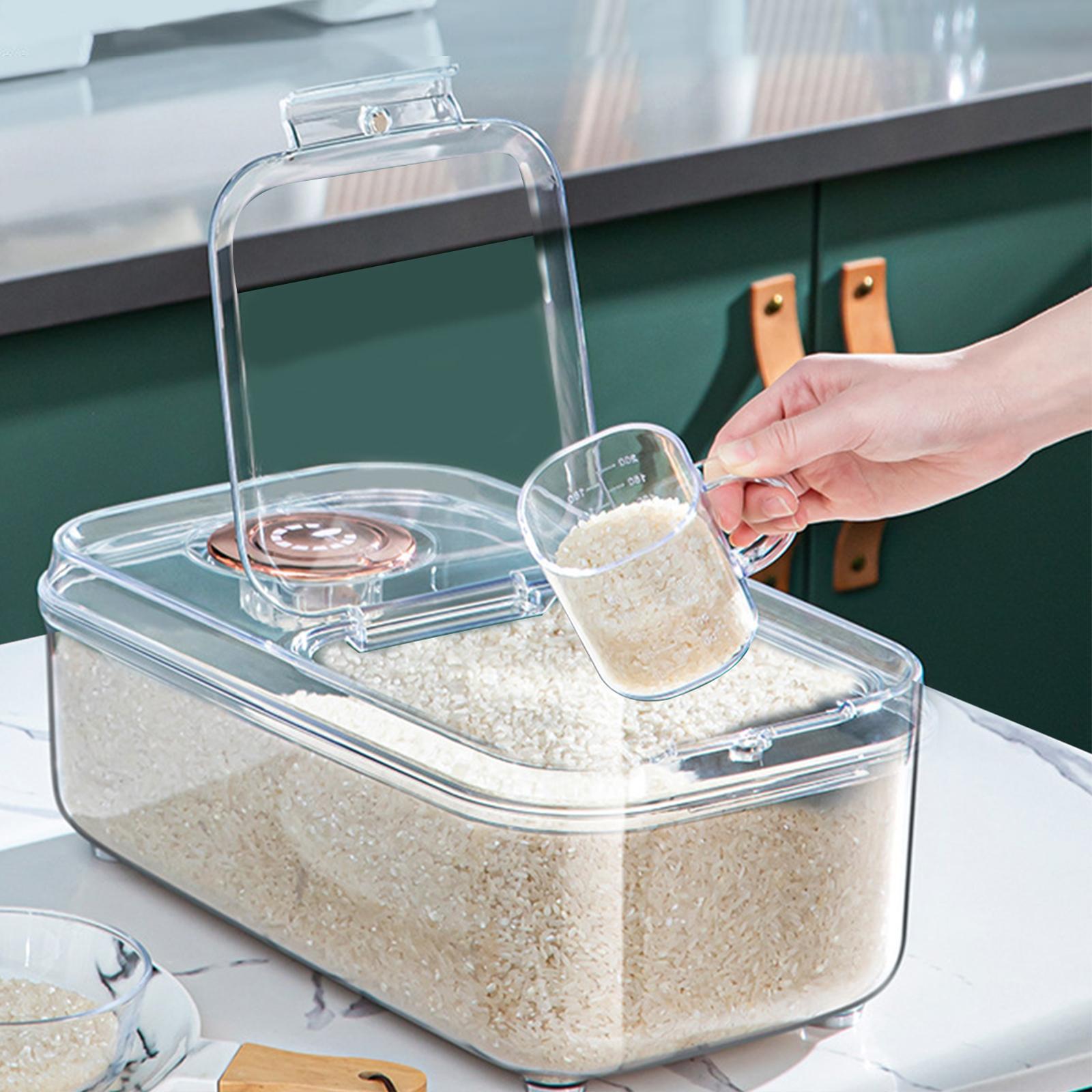 Rice Storage Container Pet Dog Food Storage for Rice Nuts Flour