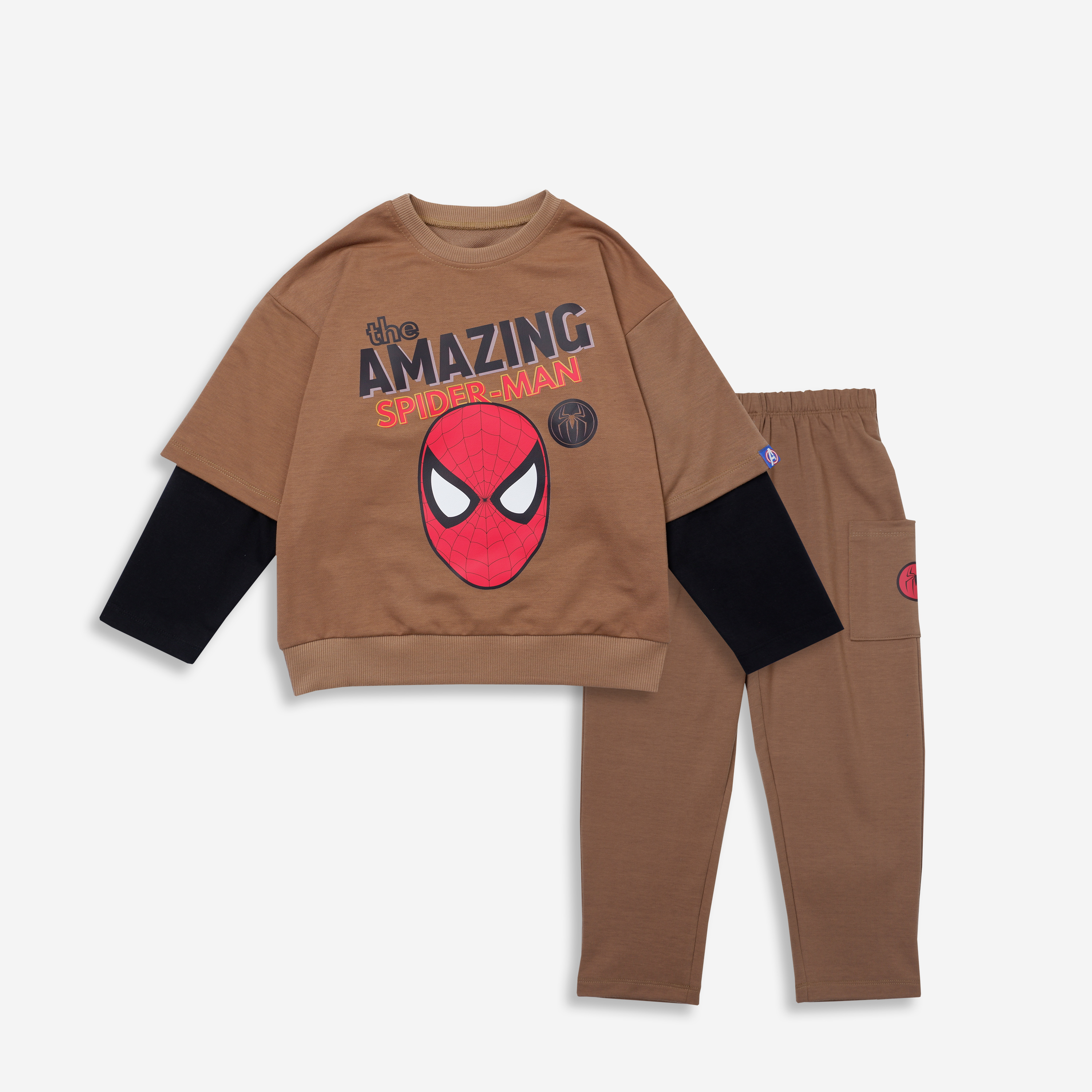 Đồ bé trai hình người nhện spider man màu Xanh green