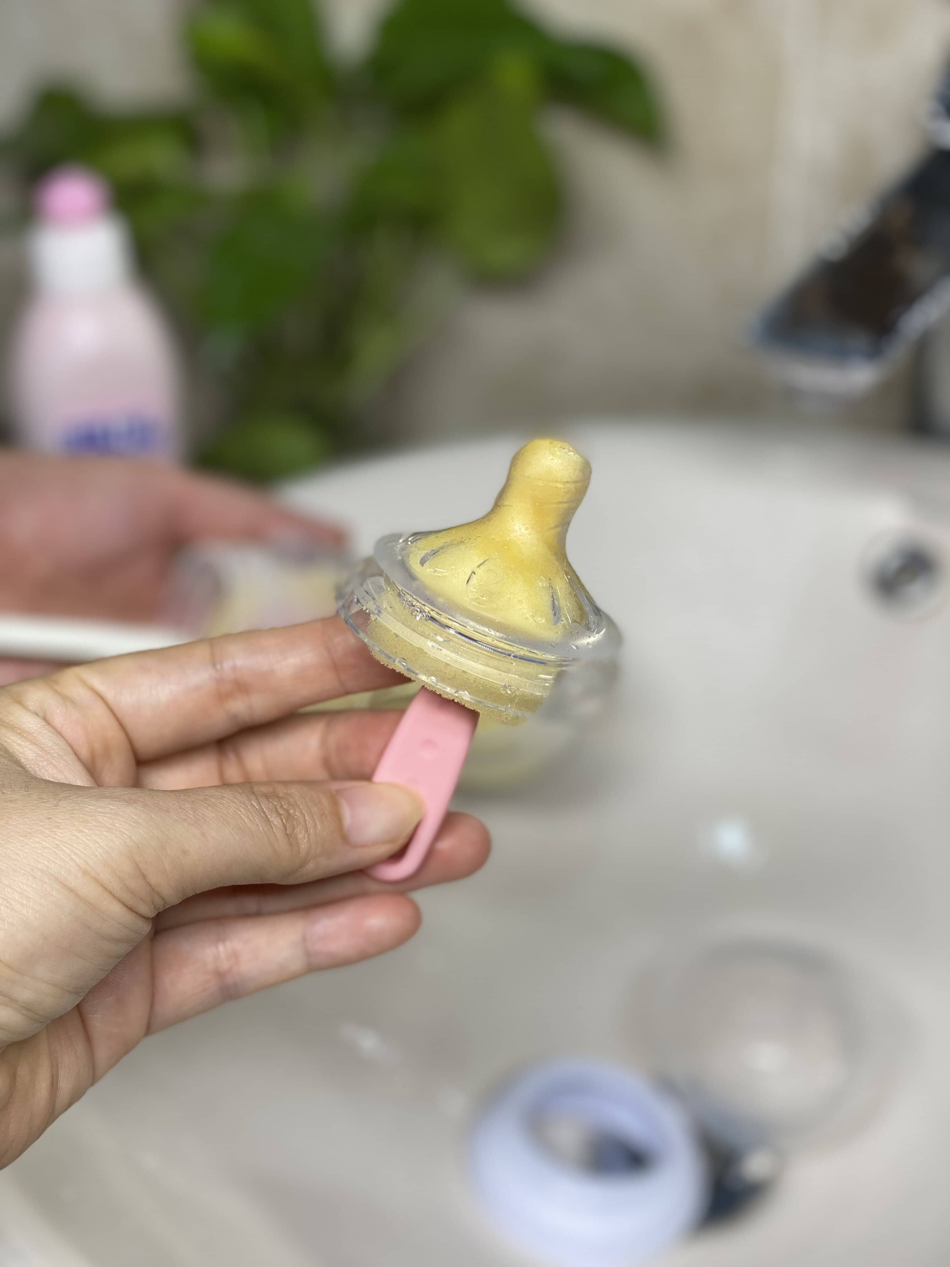 Cây cọ rửa bình đầu tròn xoay 360 độ