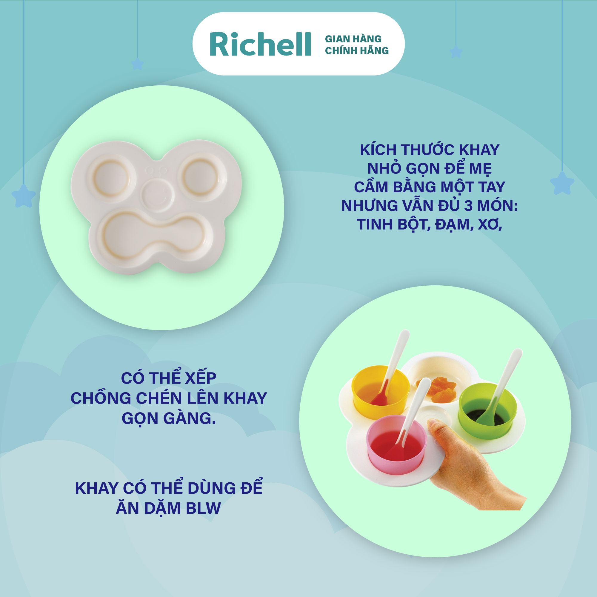 Bộ ăn dặm khởi đầu Richell Nhật Bản | Baby