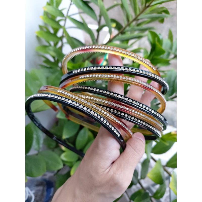 Combo 2 băng đô cài tóc đính đá dễ thương