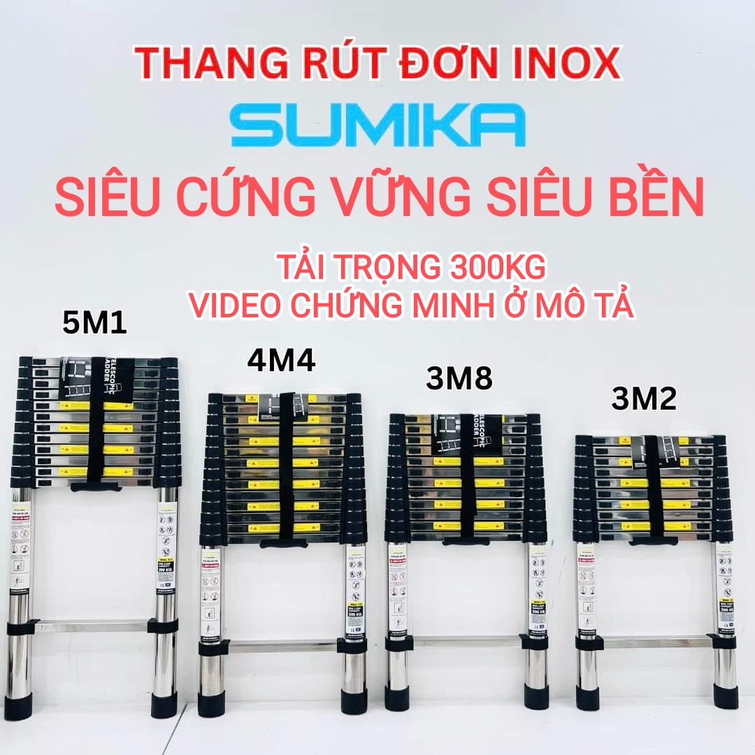 Thang rút đơn INOX Sumika 5m1