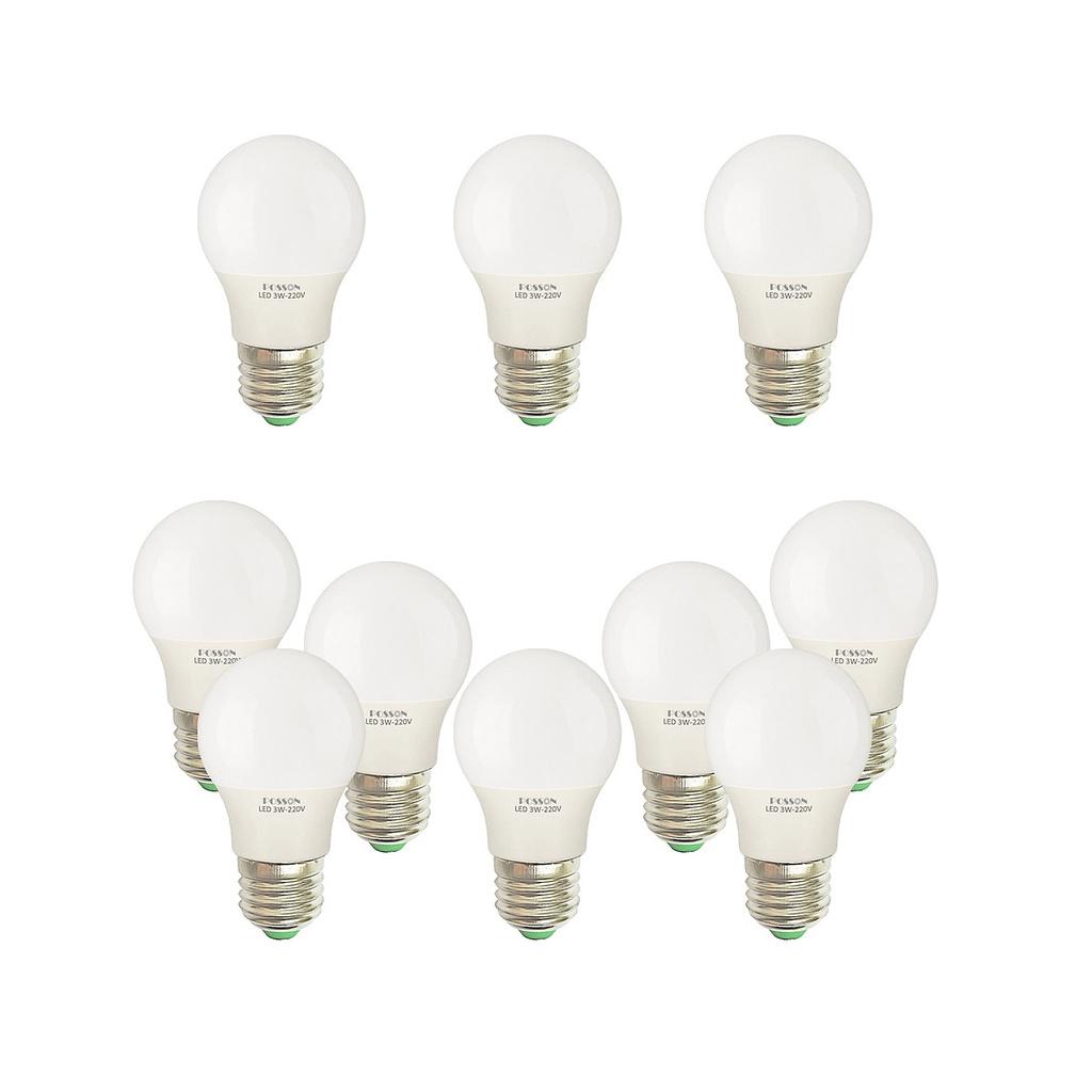 COMBO 10 bóng LED 7w vỏ nhựa Mika cao cấp tiết kiệm năng lượng tuổi thọ cực cao