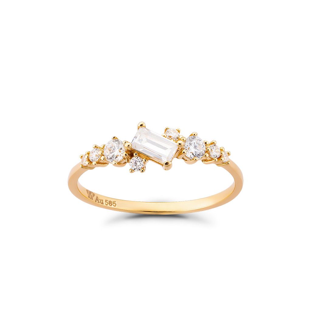 Nhẫn Nữ Vàng Tây 14k NLF411 Huy Thanh Jewelry