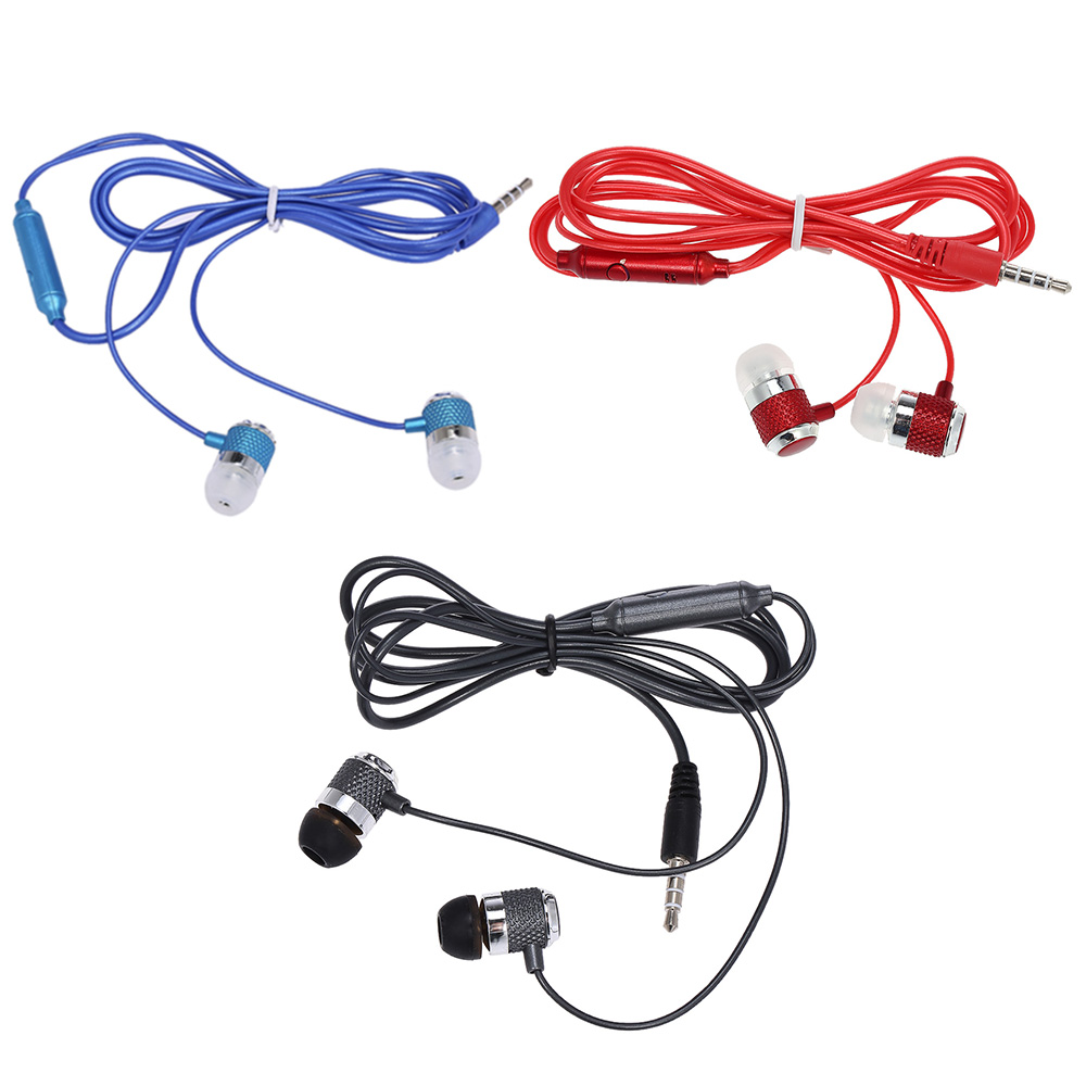 Tai Nghe Nhét Tai Có Dây 3.5mm Âm Thanh Nổi Nhạc Điện Thoại Thông Minh Có Micrô