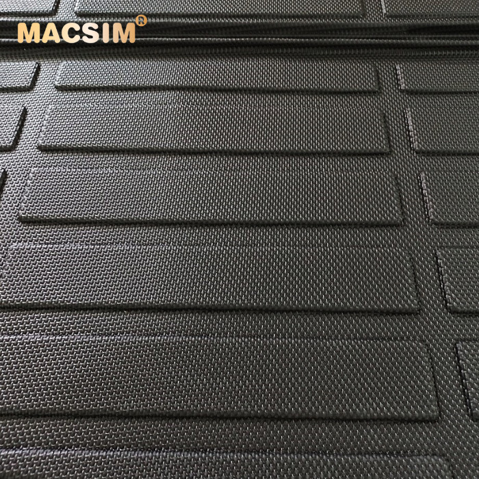 Thảm lót cốp xe ô tô Mitsubishi Xpander 2019-đến nay nhãn hiệu Macsim chất liệu TPE cao cấp màu đen