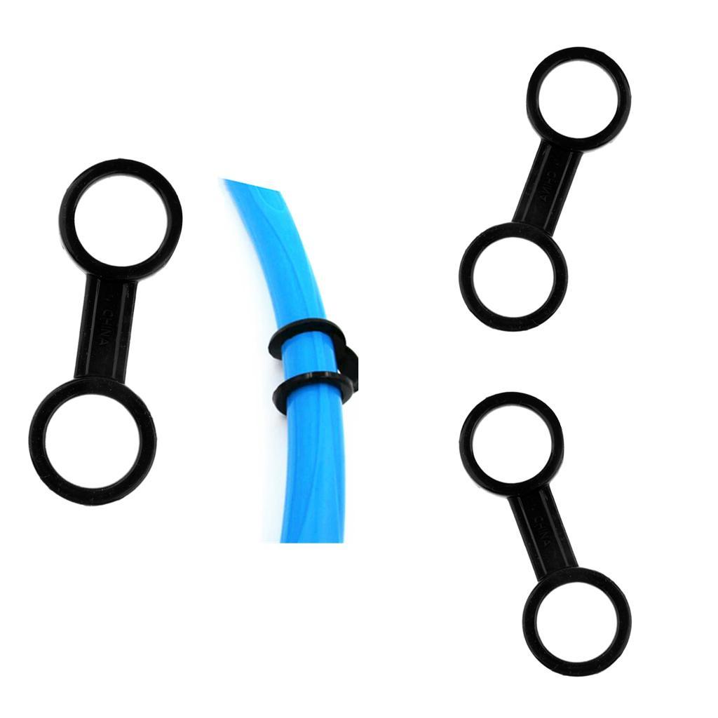 2Pcs Silicone Snorkel Keeper Swimming Goggles Mask Strap Belt Clip Holder