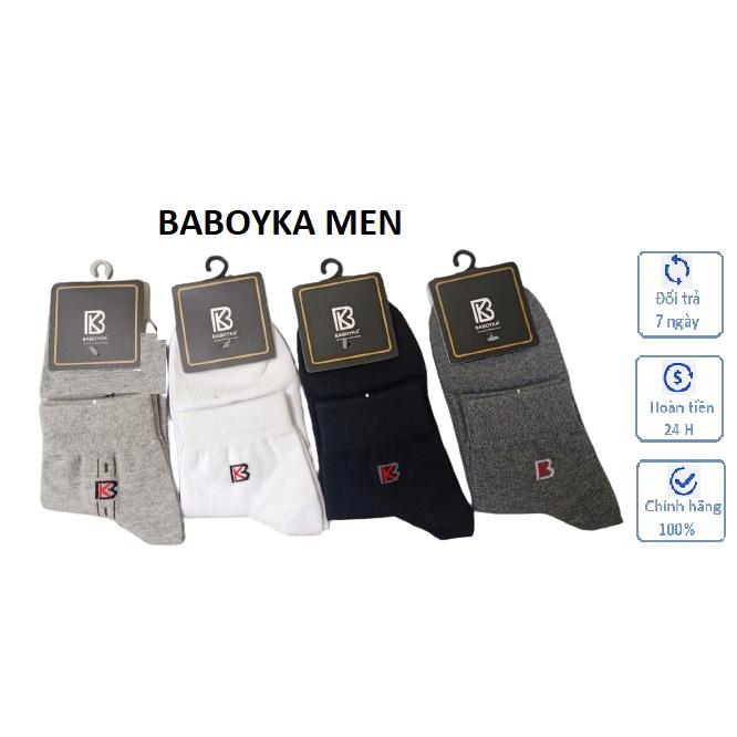 Tất Nam Cổ Cao Chất Bambo Logo Thương Hiệu BABOYKA Phong Cách Thể Thao