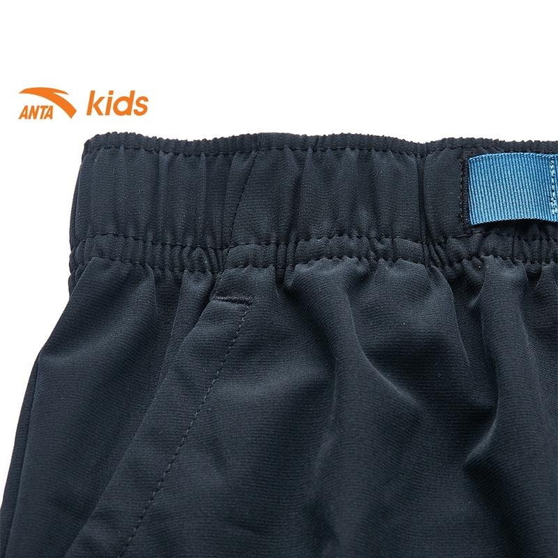 Quần short thể thao bé trai thương hiệu Anta Kids 352136310-1 lưng thun, chất mát, co giãn nhẹ