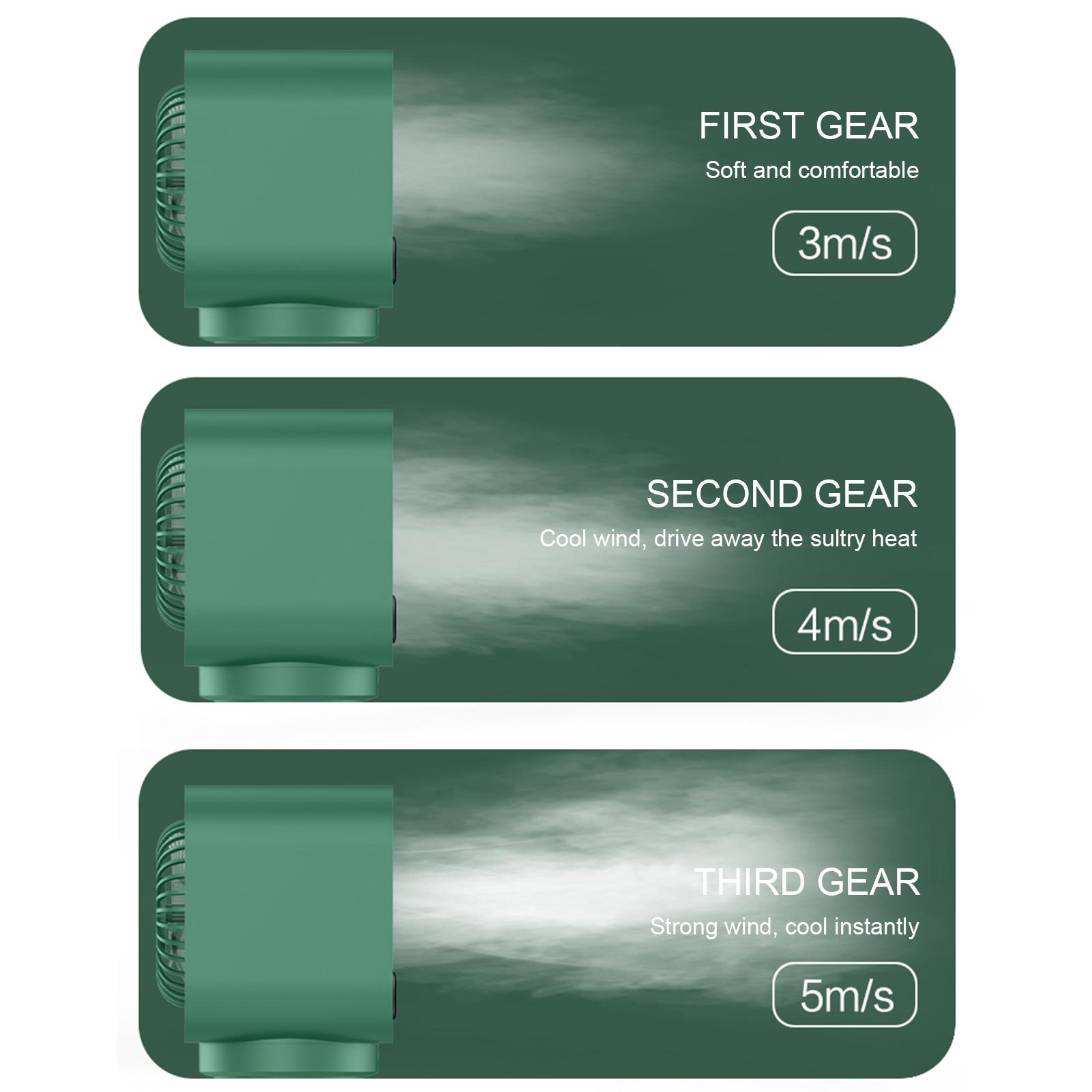 Quạt điều hòa không khí di động làm mát 3 tốc độ, sạc USB, dung tích 150ml