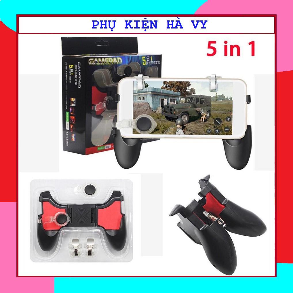 Tay cầm chơi game 5 in 1 chơi liên quân pubg - Gamepad Pubg Mobile