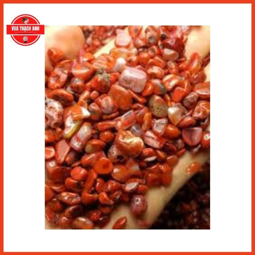 1Kg Đá Phong Thủy Vụn Màu Đỏ Rải Nền Nhà, Chơi Hồ Cá, Chậu Kiểng, Lọc Nước,...
