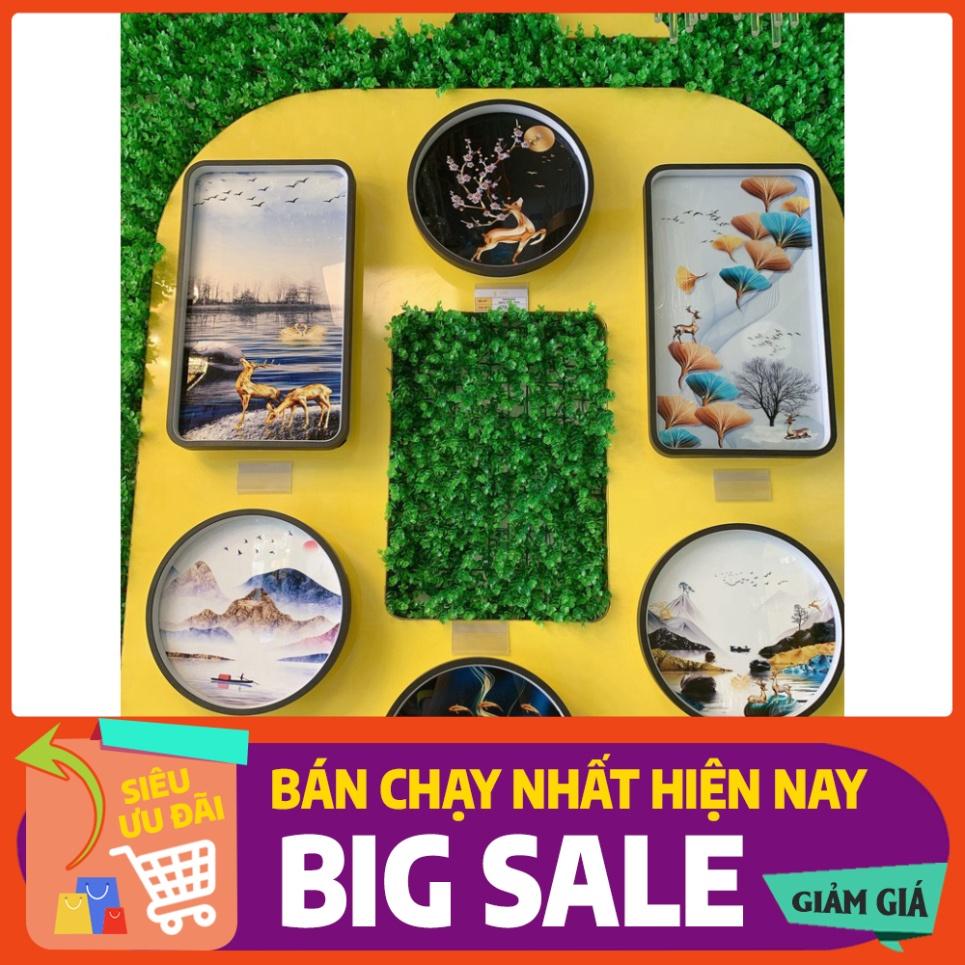 Đèn tranh gắn tường led 5d _3 chế độ sáng trang trí phòng khách phòng ngủ hình tròn đường kính 30cm_Tranh led nghệ thuật