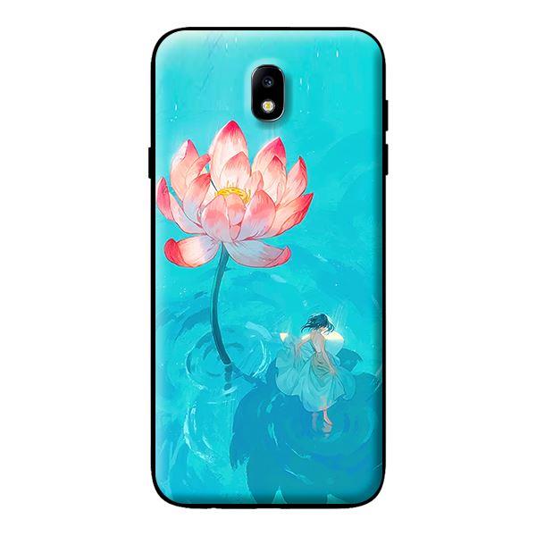 Ốp in cho Samsung Galaxy J3 Pro Thiếu Nữ Và Sen - Hàng chính hãng