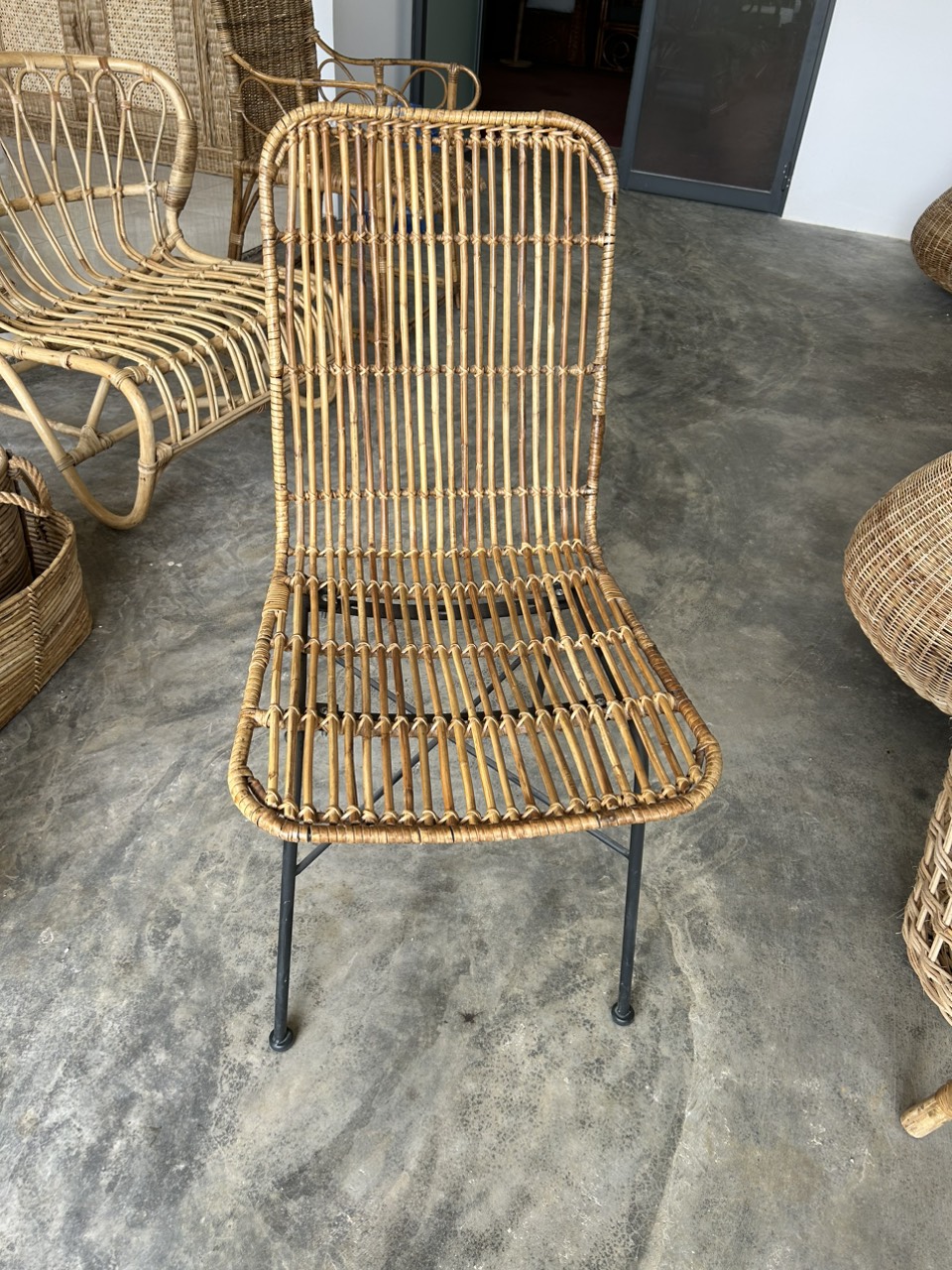 Ghế mây chân sắt Casa Mai Son