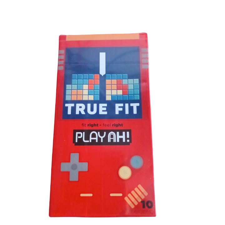 Hộp 10 cái bao cao su PlayAh True Fit Ôm Sát size 49mm size nhỏ chống tuột bao
