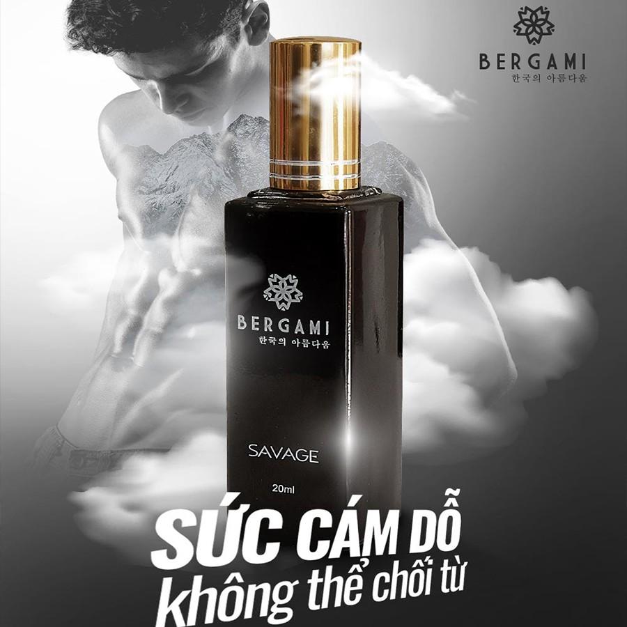 Nước hoa nam Bergami Savage 35ml - Mùi hương tinh tế, lịch lãm - Lưu hương 12h