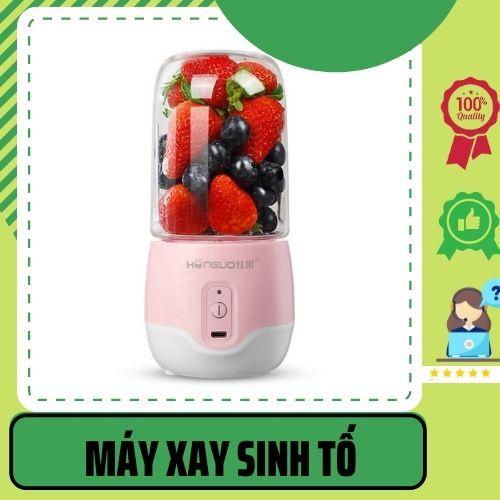 Máy Xay Sinh Tố Cầm Tay Mini 4 Lưỡi Dao HONGUO Nhựa ABS HH0022