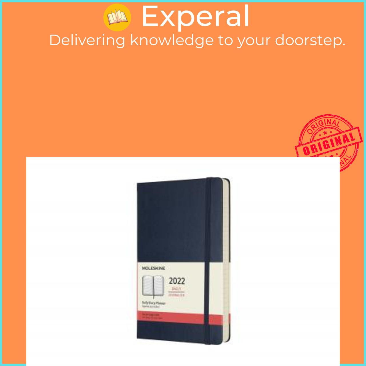 Sách - Moleskine 2022 12-Month Daily Large Hardcover Notebook: Sapphire Blue by Moleskine
