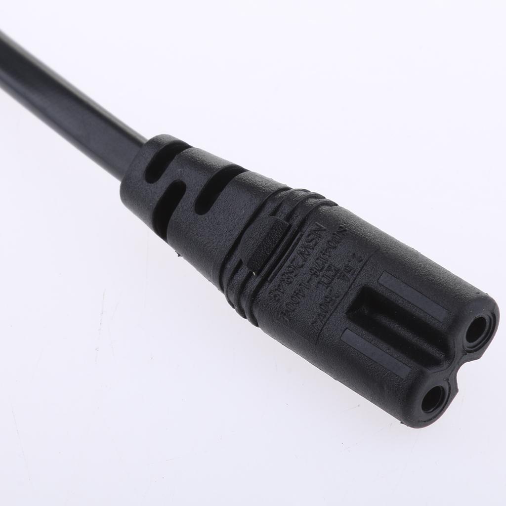 IEC 320 C8 Male to C7 Female Power Converter Adapter Cable Cord 20cm