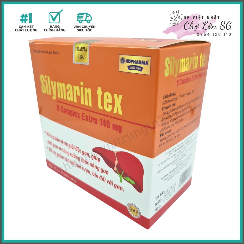 Viên uống bổ gan SILYMARIN TEX giải độc gan, mát gan, hạn chế tổn thương do bia rượu - Hộp 100 viên