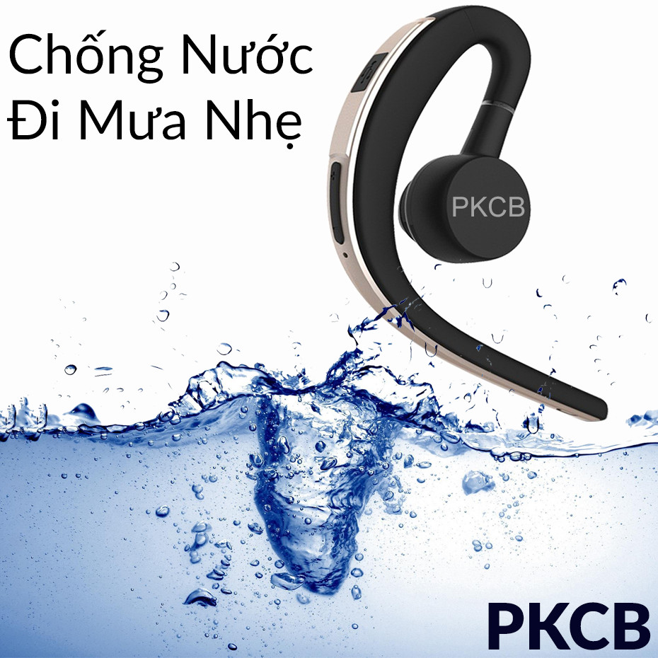 Tai Nghe Bluetooth có mic đàm thoại PKCB133 Xoay 360 độ - Hàng Chính Hãng