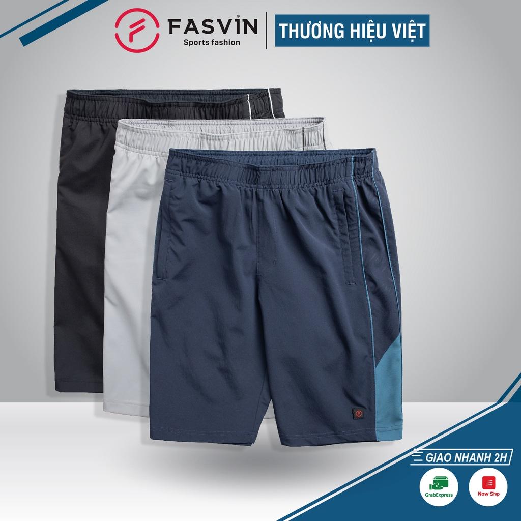 Quần Đùi Nam FASVIN dáng lửng Vải Đẹp Hàng Nhà Máy Chất Lượng Cao Thể Thao Hay Mặc Nhà T23558.HN