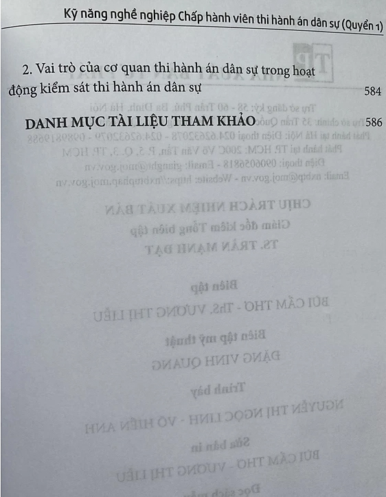 Kỹ năng nghề nghiệp Chấp hành viên thi hành án dân sự (Quyển 1)