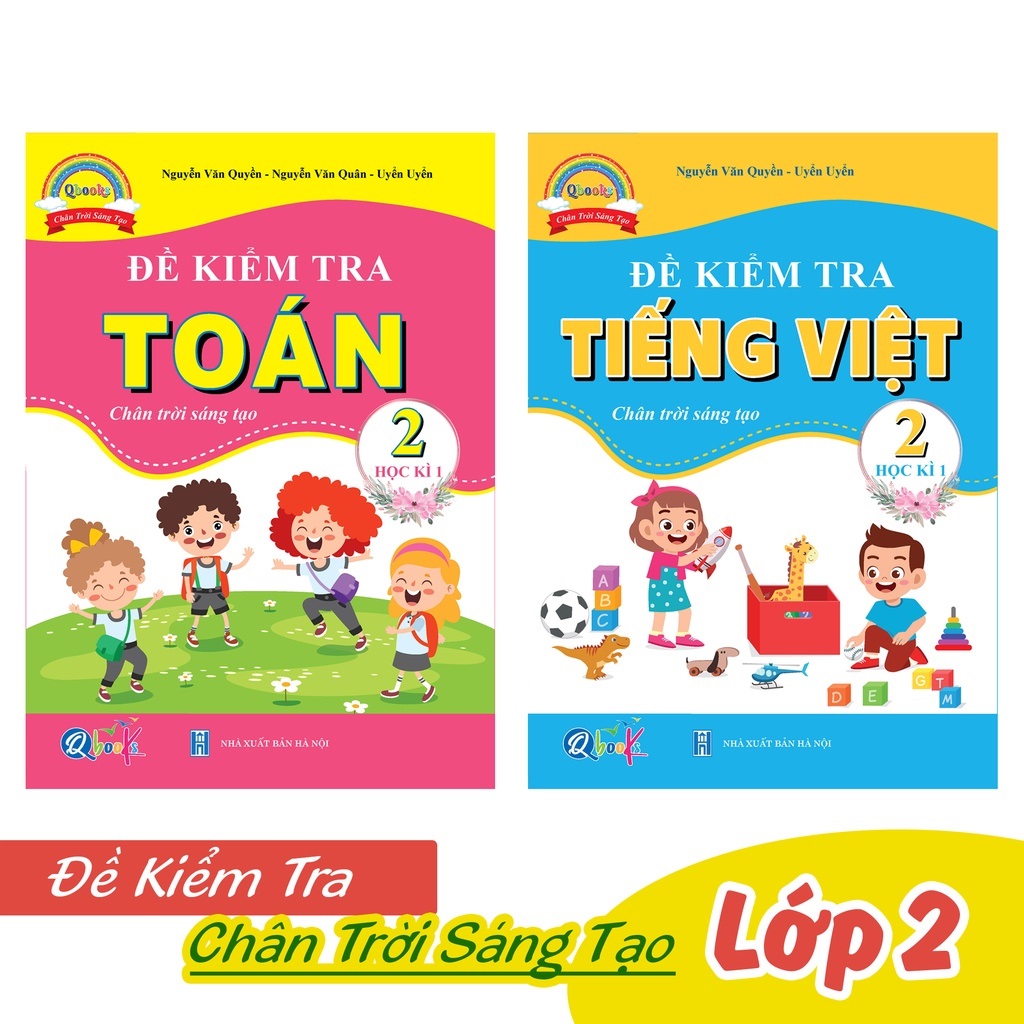 Sách - Combo Đề Kiểm Tra Toán và Tiếng Việt Lớp 2 - Chân Trời Sáng Tạo - Học Kì 1