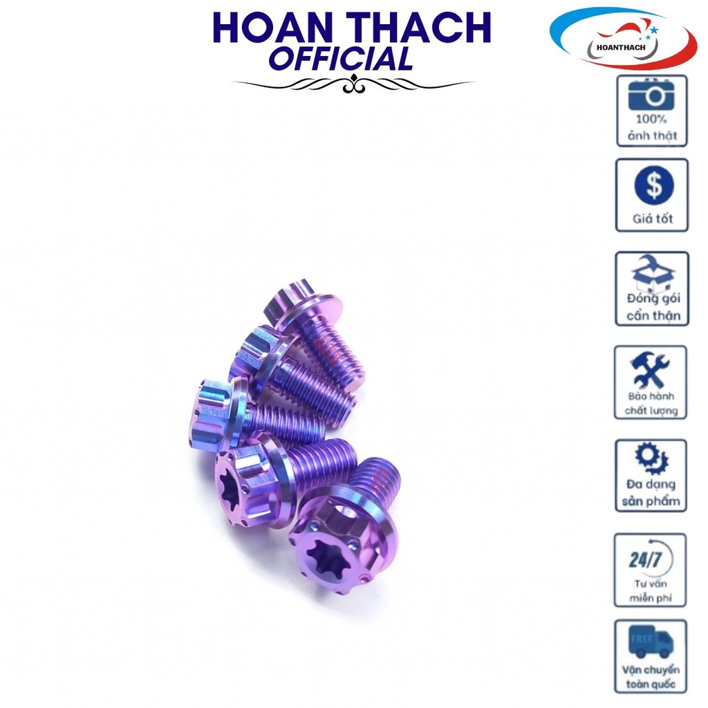 Ốc 8L10 Titan Tím Đầu Salaya dùng cho nhiều dòng xe  SP017498 (giá 1 con)