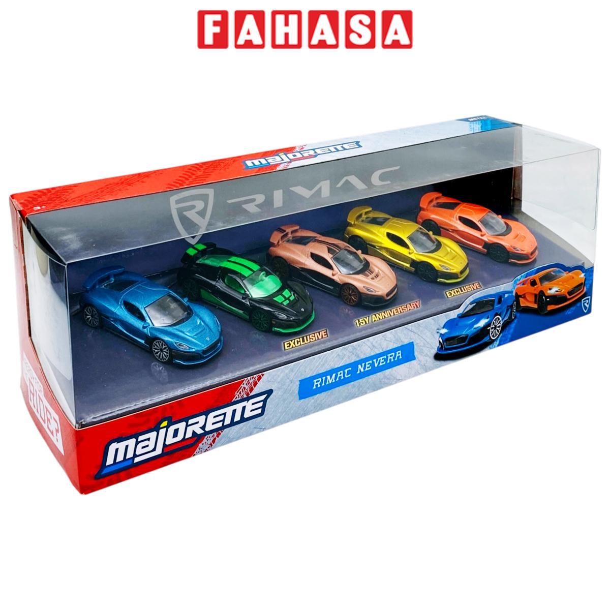 Bộ 5 Đồ Chơi Mô Hình Xe 5 Pieces Giftpack - Majorette 8502005000 - Rimac Nevera