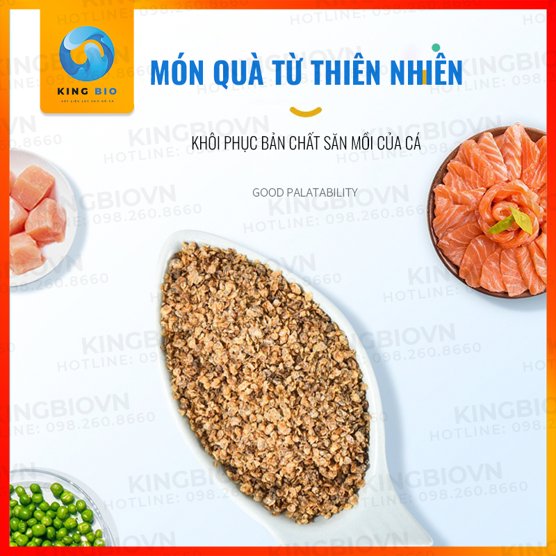 Bobo sấy khô Yee Fish Worm thức ăn đạm cao, giàu dinh dưỡng cho cá cảnh