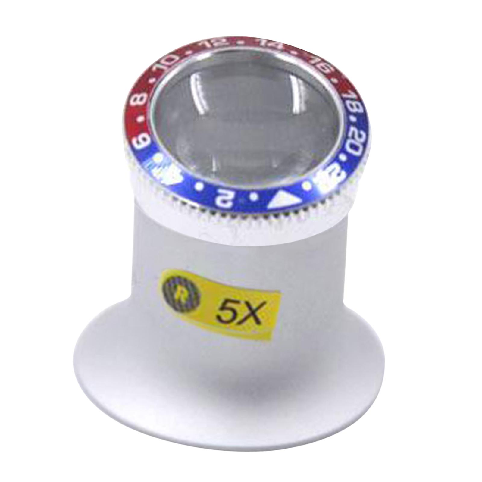 Loupe Eyeglass Magnifiers Watchmakers Repairs Tool - 5X, 10X, 20X Magnification Jeweller’s Watchmaker Eye Loupe Magnifying Glass