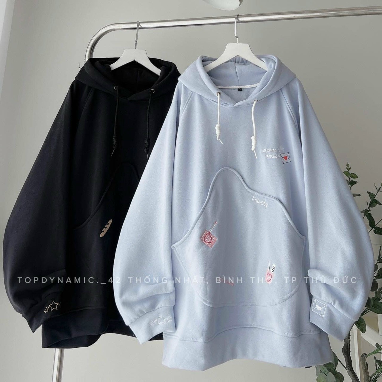 Áo khoác HOODIE MÀU ĐỎ thêu chữ vải nỉ lót bông form rộng khoác ngoài unisex nam nữ