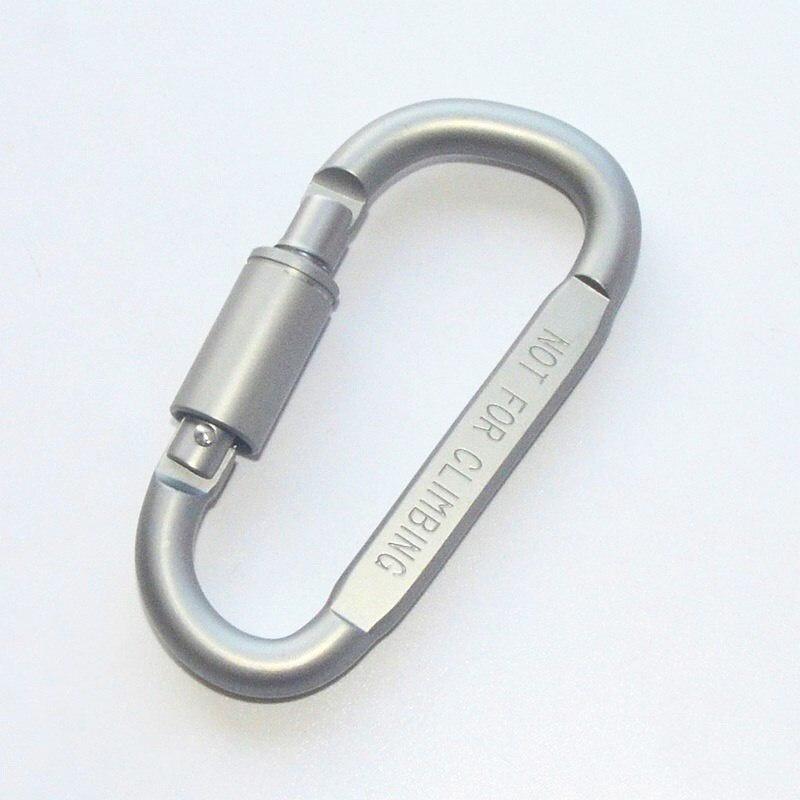 D ring Chain Carabiner Outdoor Quickdraw Snap Key survive Hike Clasp screw Hook Buckle Aluminum Clip Hang lock Camp keychain