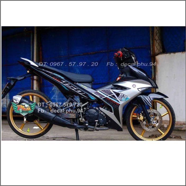 Tem Rời Exciter 150 Y15ZR Bạc đen xanh
