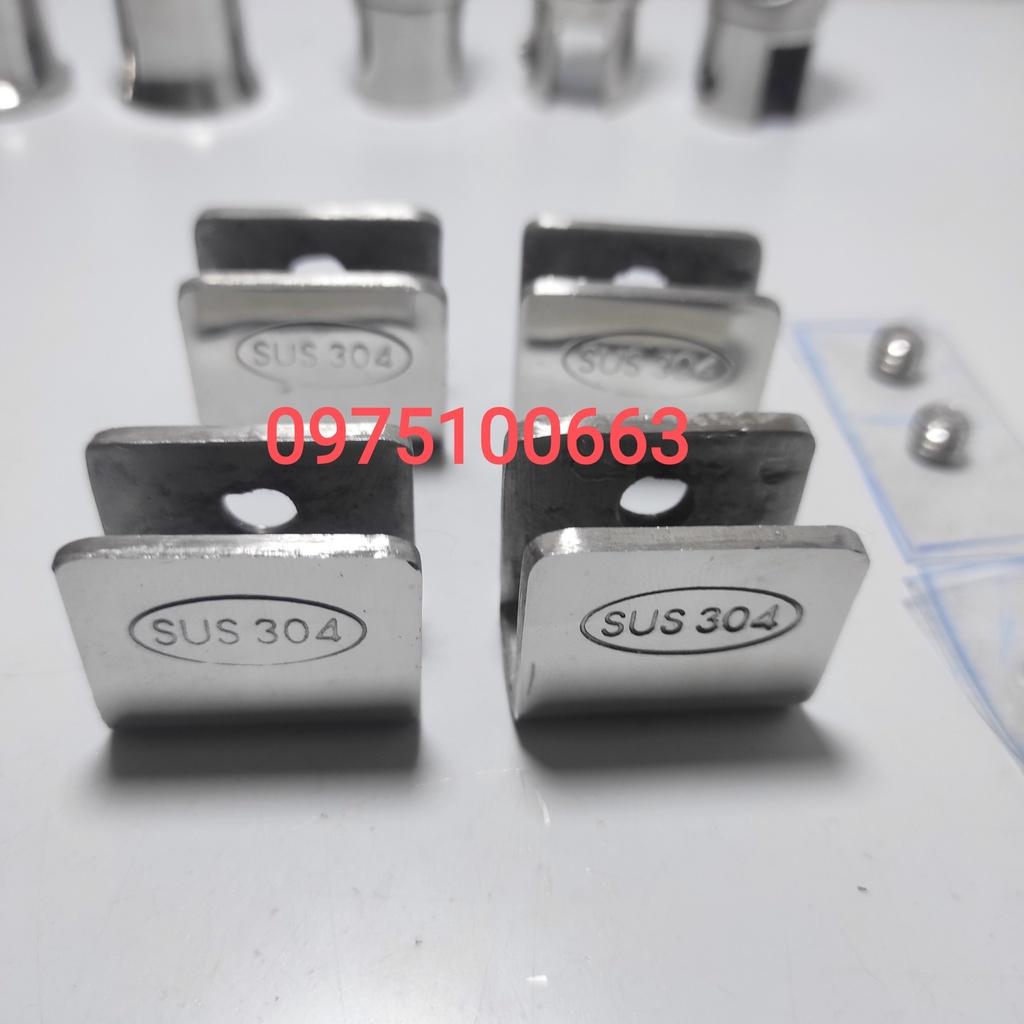 Pass U #304 kính 8 12li-Dùng bắt kệ nhà tắm-Kệ kính-pas u kính