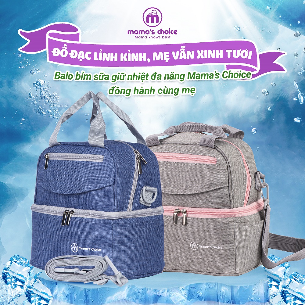 Hút Sữa Di Chuyển Mama’s Choice, Combo Thiết Kế Nhỏ Gọn, Hút Sữa Mọi Lúc Mọi Nơi, Bảo Quản Sữa Mẹ Lên Đến 14 Tiếng