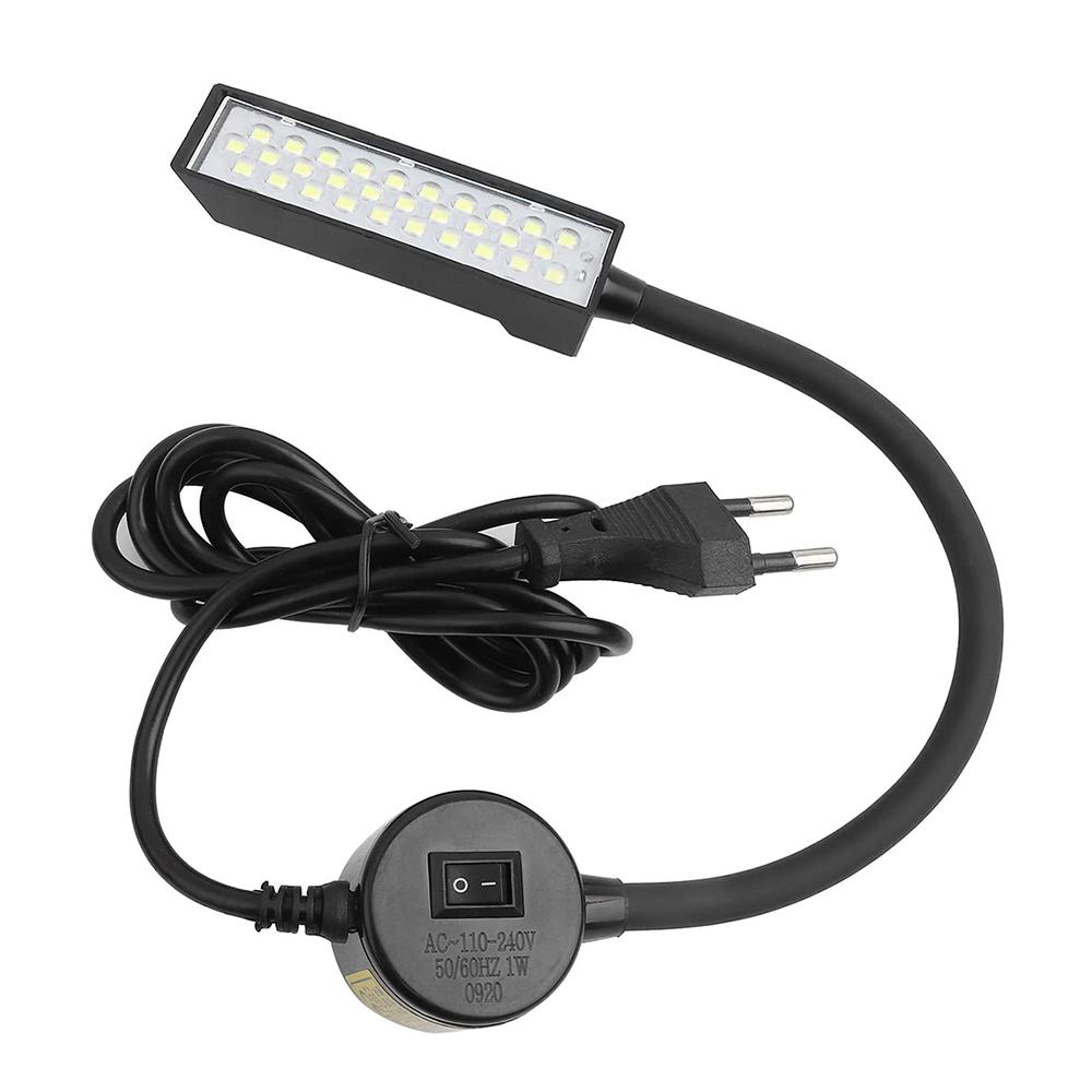 Mờ Chiếu Sáng Công Nghiệp 30 LED Cổ Ngỗng Đèn Làm Việc Tiện May Quần Áo Máy Đèn Phụ Kiện Máy May Gia Đình