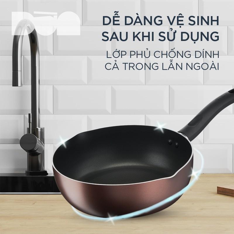 Chảo đáy từ chống dính lòng sâu 24cm - Tefal Day by Day - Thương hiệu Pháp