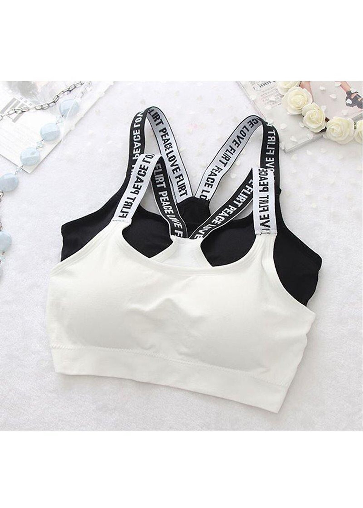 Áo ngực áo bra nữ không gọng thể thao croptop tập gym yoga thể dục nâng ngực