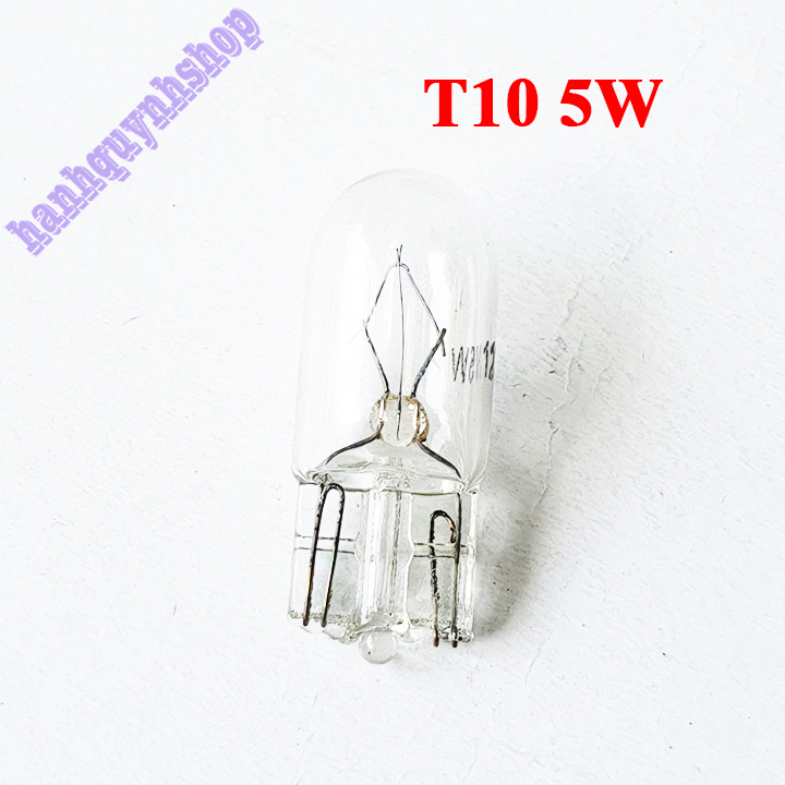 5 Bóng đèn ô tô xe máy T10 12V 5W hoặc 24V 5W sợi tóc