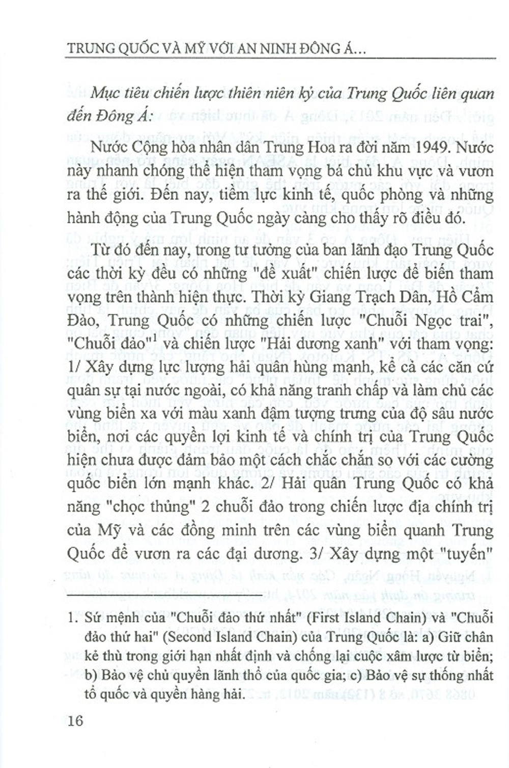 Trung Quốc Và Mỹ Với An Ninh Đông Á Từ Sau Đại Hội Xix Đảng Cộng Sản Trung Quốc Tác Động Và Dự Báo