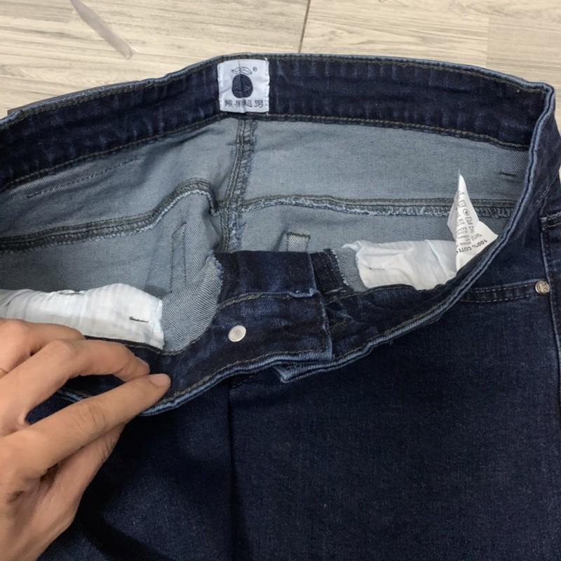Quần bò jeans nam trung niên hàng đep dày dăn chất co giãn cho người 50kg đến 85kg