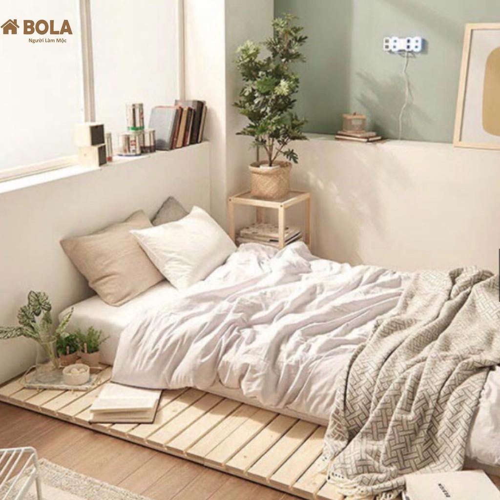 Giường Ngủ Pallet Gỗ Thông Gấp Gọn Bola