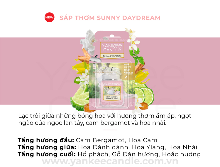 Sáp thơm xe Yankee Candle - Sunny Daydream