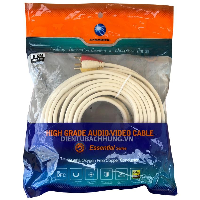 Dây AV 3 ra 3 CHOSEAL dài 5M