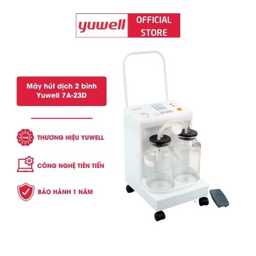 Máy hút dịch 2 bình Yuwell 7A-23D